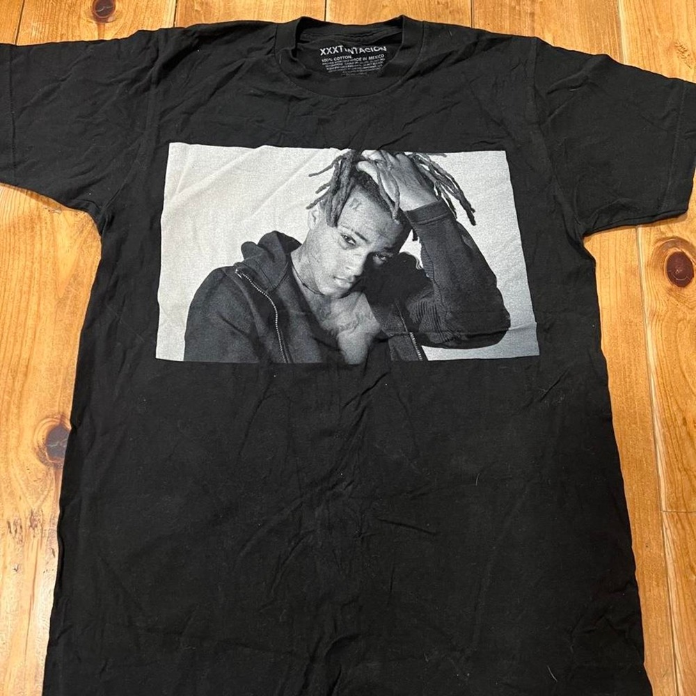 XXXTentacion Numb Graphic T-Shirt Black Cotton Rap Music Tee Mens Size M